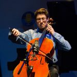 Camden Archambeau, cello, age 17, was among the other students who performed on NPR’s 'From the Top,' when it recorded two live shows in one night at Jorgensen. (Photo courtesy of 'From the Top')