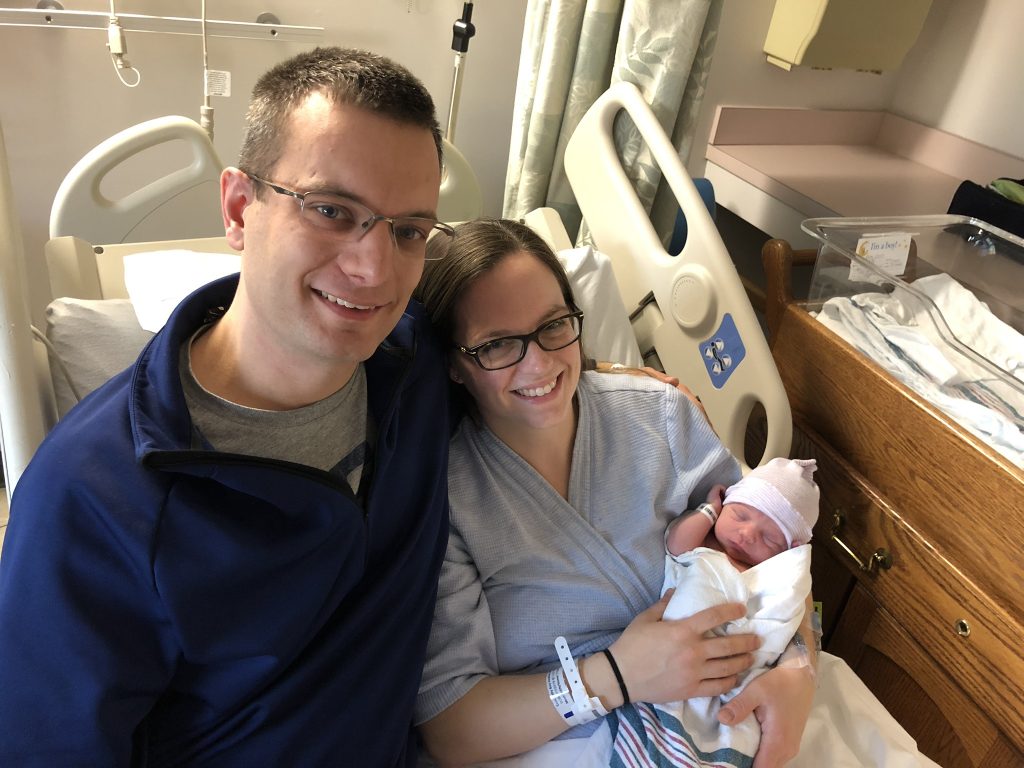 Joseph and Heather Coss welcomed the first New Year's baby, son Matthew Joseph Coss, at 1:17 a.m.