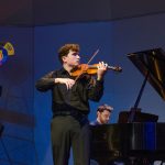 Ethan Fisher-Chaves, violin, age 15, was among the other students who performed on NPR’s 'From the Top,' when it recorded two live shows in one night at Jorgensen. (Photo courtesy of 'From the Top')