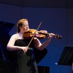 Sofia Gilchenok, viola, age 16, was one of two JOY Conservatory students among a number of young classical musicians who performed on NPR’s 'From the Top' when it recorded two live shows at Jorgensen on Nov. 17. (Photo courtesy of 'From the Top')