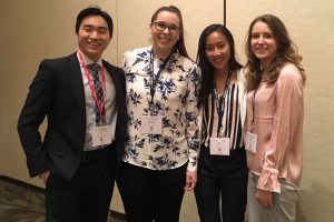 First-year UConn dental students Jay Kim, Alex McKenna, Sara Feltz and Kathryn Forth