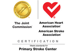 Joint Commission/American Heart Association/American Stroke Association certfication for Primary Stroke Center