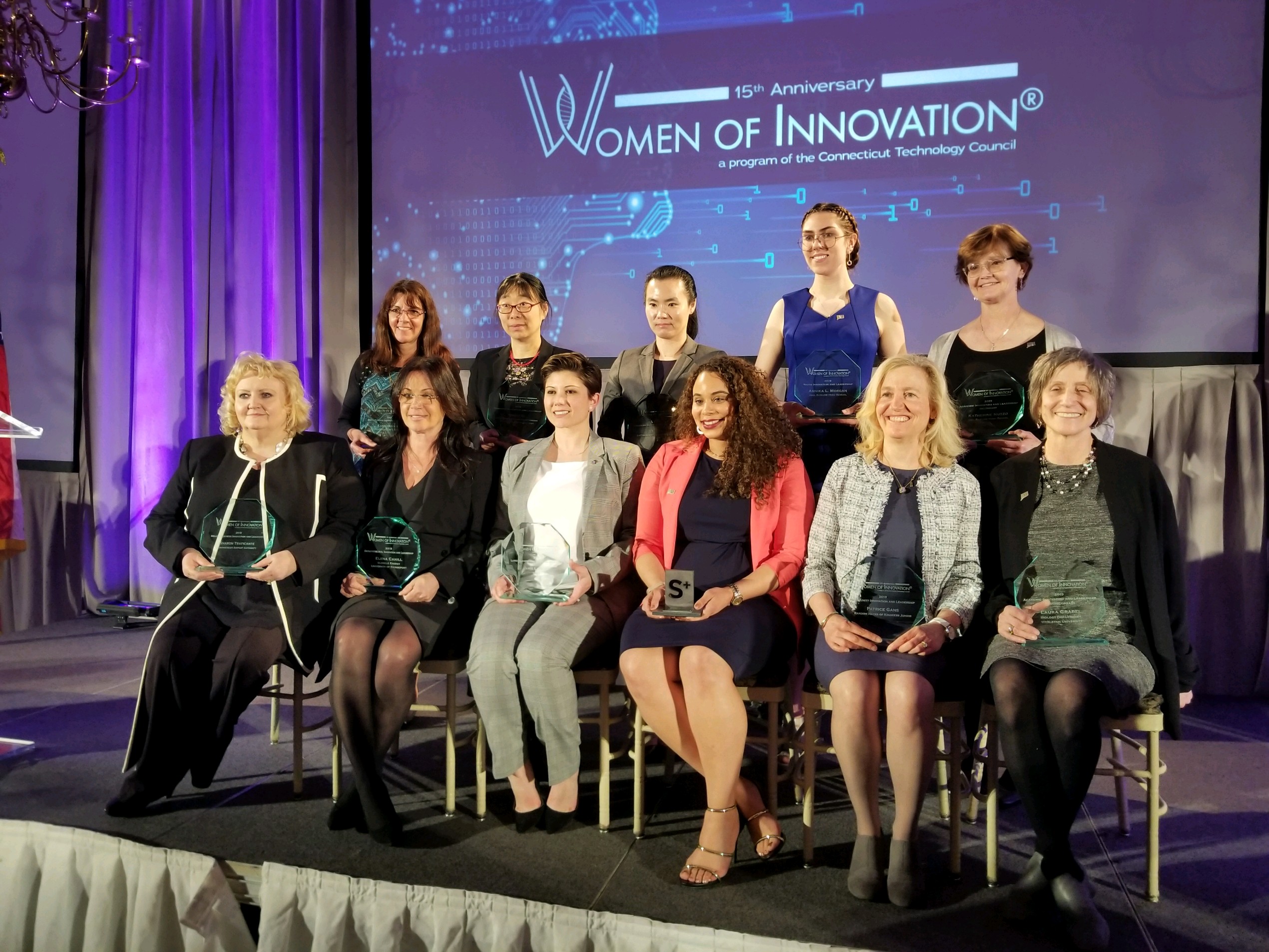 Eleven finalists received special honors at the CT Tech Council's 15th annual Women of Innovation awards gala. (Connecticut Technology Council Photo).