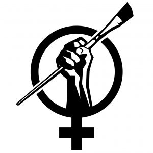 The Art + Feminism logo.