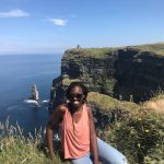 Ashley Jacques '20 (BUS) at the Cliffs of Moher, in County Clare, Ireland. (Submitted Photo)