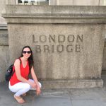 Anna Aldrich at London Bridge.