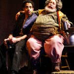 Sebastian Nagpal (Hal), left, and Michele Tauber (Falstaff) in Shakesepeare’s Henry IV onstage at Connecticut Repertory Theatre through May 5. (Gerry Goodstein for UConn)