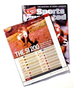 Sports Illustrated proclaiming UConn's Oozeball tournament the best mud volleyball game in the country in a 2004 issue devoted to college sports.