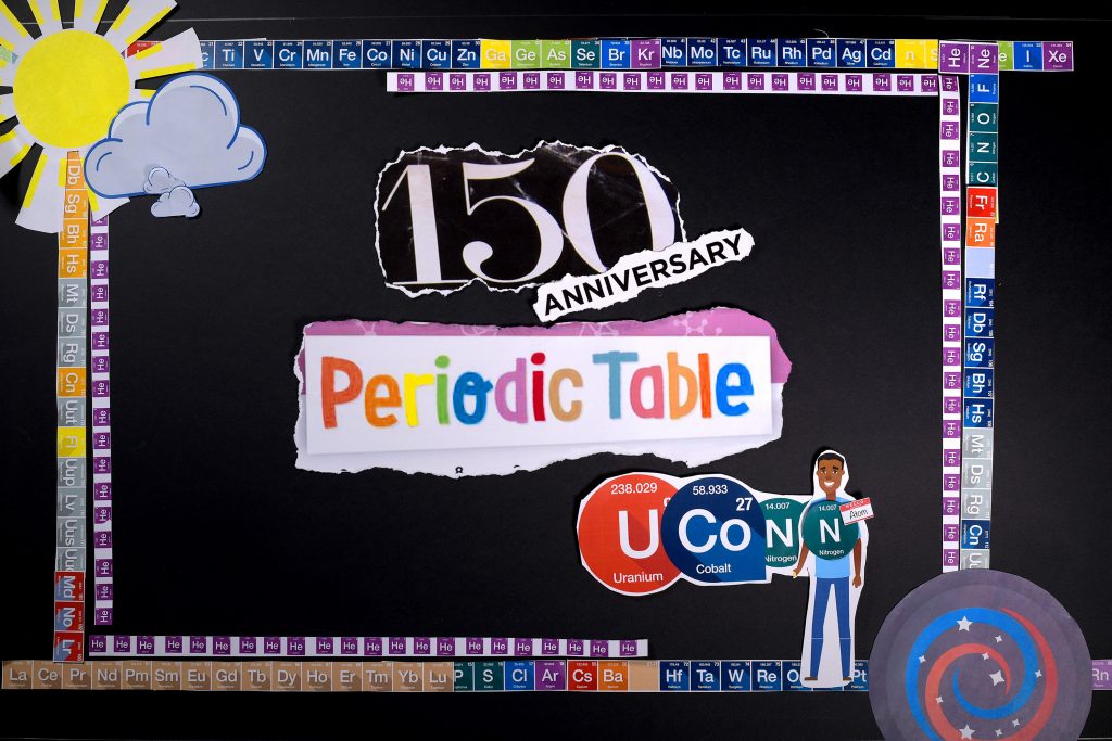 UConn celebrates the 150th anniversary of the periodic table. (Thomas Rettig/UConn Photo)