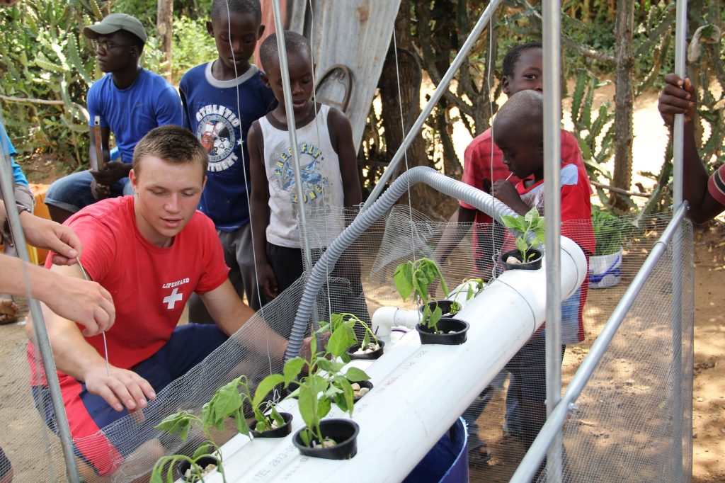 Christian Heiden ’20 (ENG) started a non-profit organization called Levo International to bring hydroponics to those in need in Haiti.