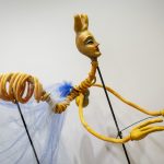 Nu Wa, a rod puppet from 'The Bell.' (Sean Flynn/UConn Photo)