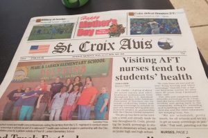 Front page of St. Croix Avis