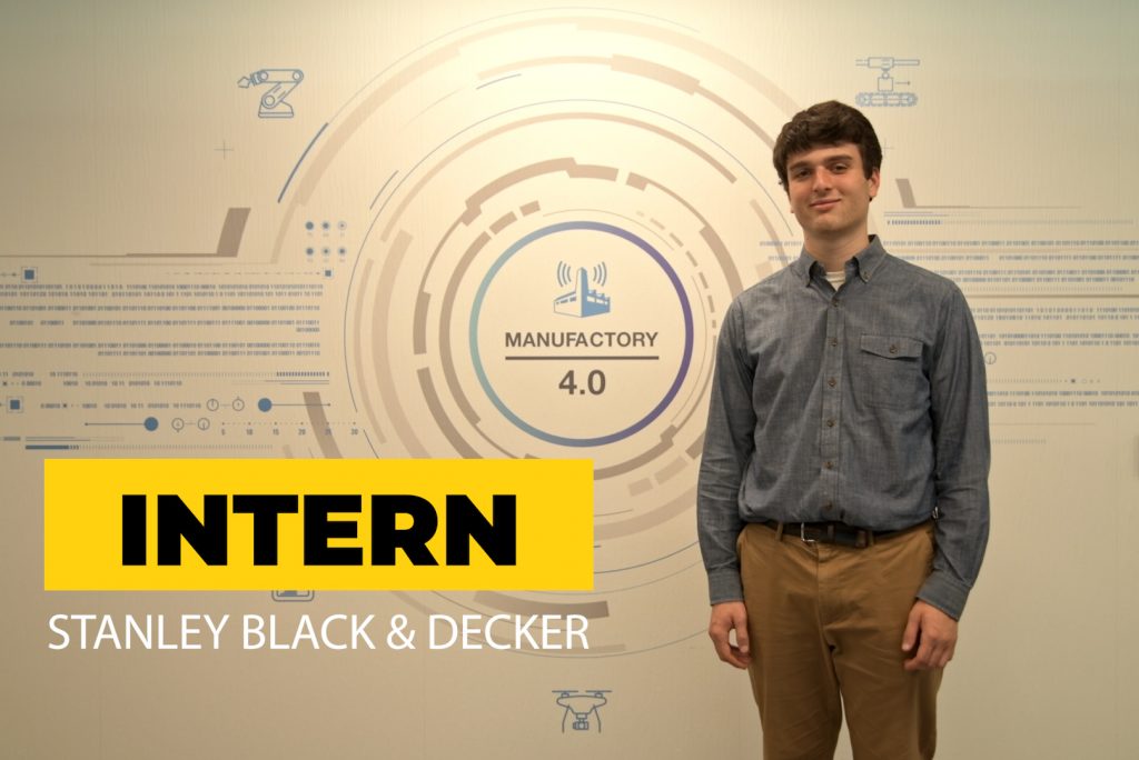 Noah Sobel-Pressman ’21 (BUS) was immersed in the startup world this summer through an internship at Stanley Black & Decker.