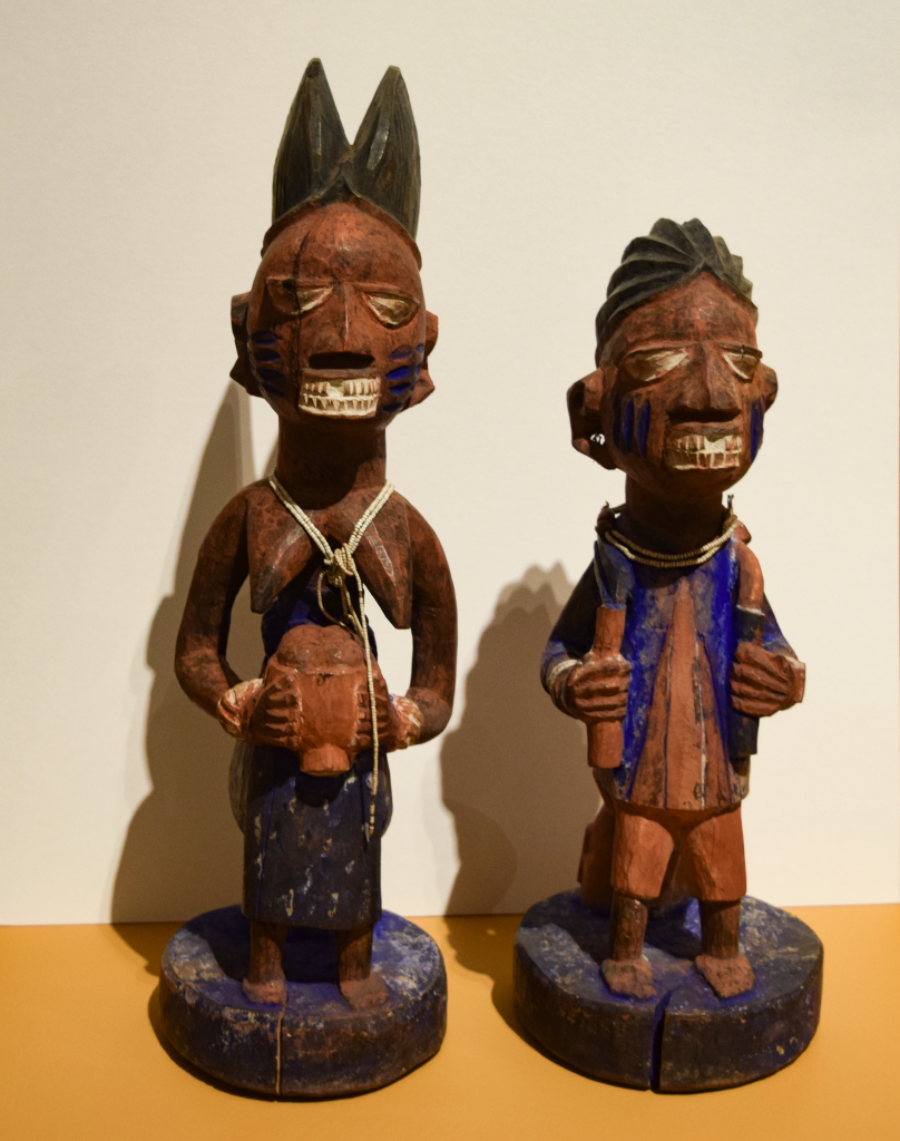 Yoruba Artist (Nigeria) Polychrome Figures, Gift of Janine and Josef Gugler, William Benton Museum of Art.