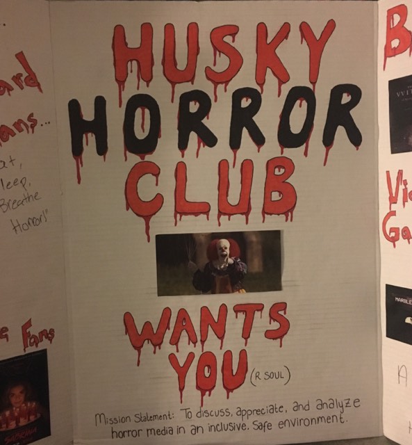 A poster advertising the UConn Horror Club
