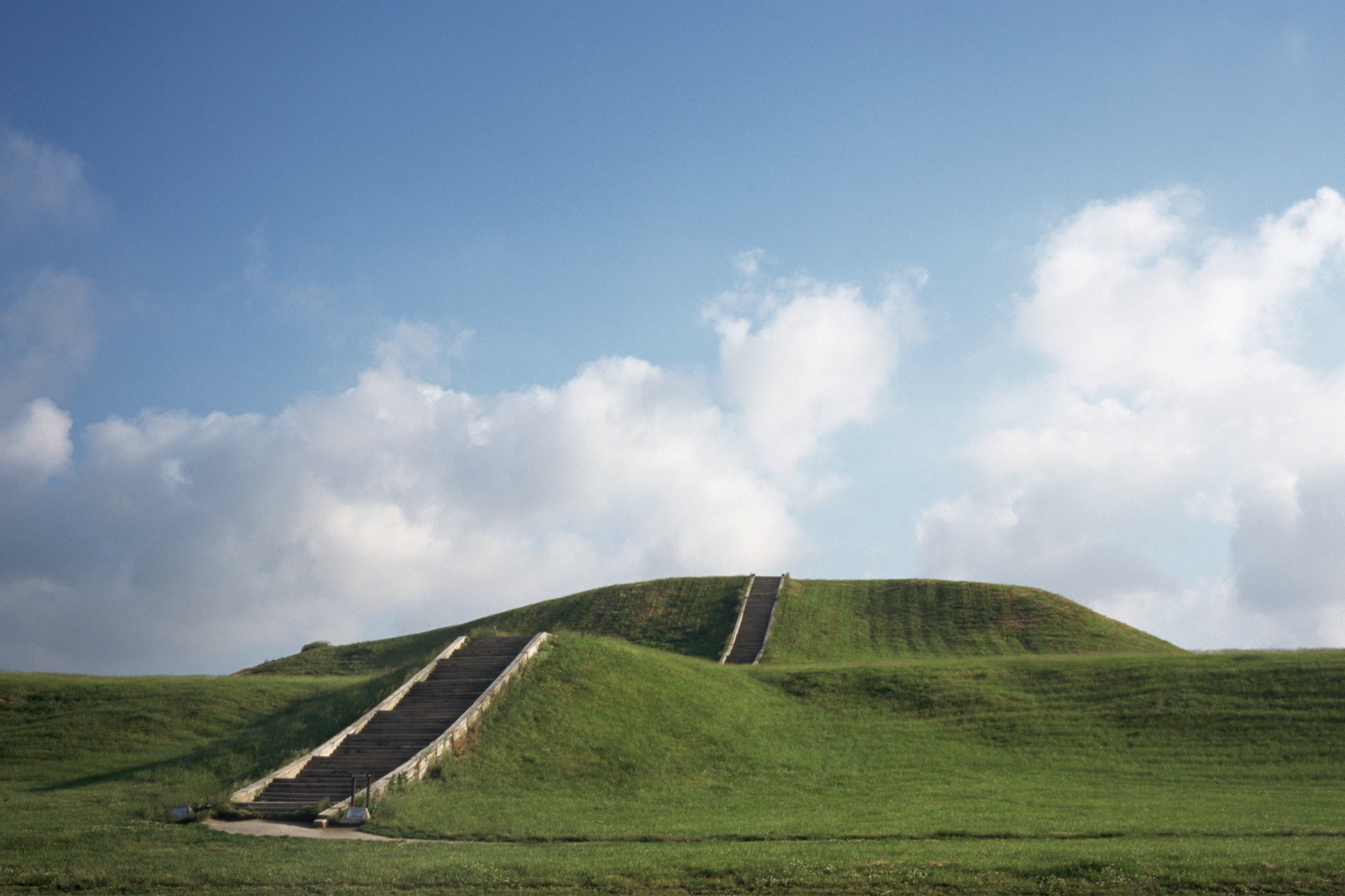 A mound at the ancient North American settlement of Cahokia.