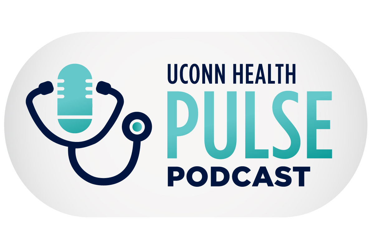 The UConn Health Pulse Podcast logo.