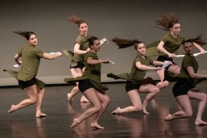 Every aspect of the UConn Dance Company's shows are done by students - choreography, lighting, staging, and music. (Sean Flynn/UConn Photo)