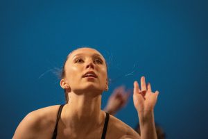A member of the UConn Dance Company performing during the Winter Showcase on Feb. 4, 2020. (UConn Photo/Sean Flynn)