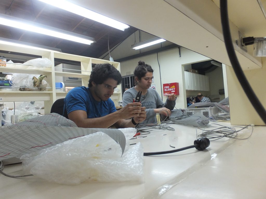 Members of the team working on the portable heaters in Costa Rica (Photo by Christina Baer).