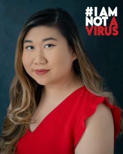 UConn MSW student Kelly Ha's portrait in the #IAMNOTAVIRUS campaign. 