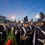 The UConn Marching Band at Rentschler Field on Aug. 31, 2017. (Peter Morenus/UConn Photo)