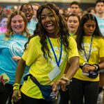 Students participate in HuskyThon 2020 Feb. 23, 2020. (Lucas Voghell/UConn Photo)