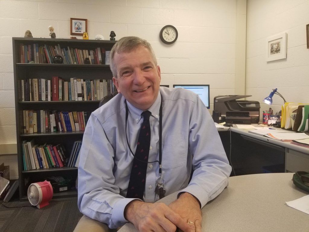 a man at his desk