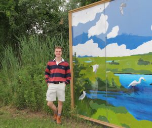 Andrew Tienken visits the Great Meadows Marsh in Stratford, one of the sites that provided data he is analyzing for his project