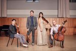 The Dover Quartet, which will perform three live, online concerts for the Jorgensen Center for the Performing Arts on July 14, July 21, and July 28