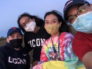 Although things are different, the core of the UConn experience - even with masks mandatory - remains the lifelong bonds forged on campus. (Courtesy of RJ Streater)