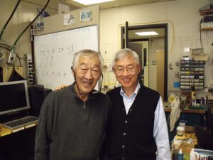 Shig Kuwada and Duck Kim Apr 2010 in the lab