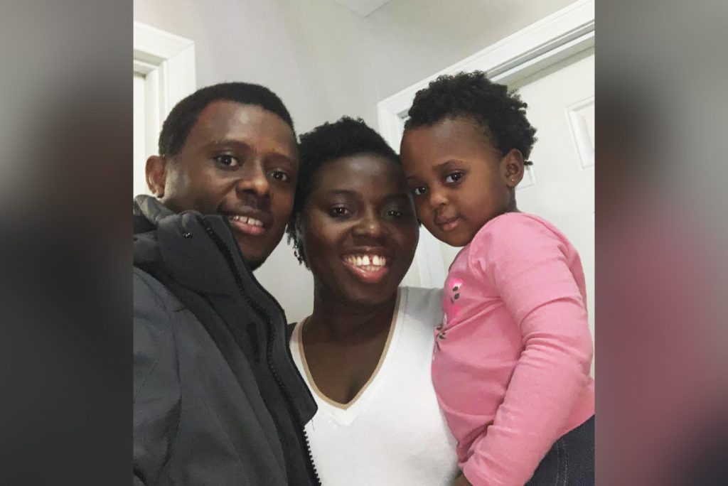 Semeda Amegashie and her husband and daughter, Raymond Owusu Sotia and Michelle Owusu Sotia.