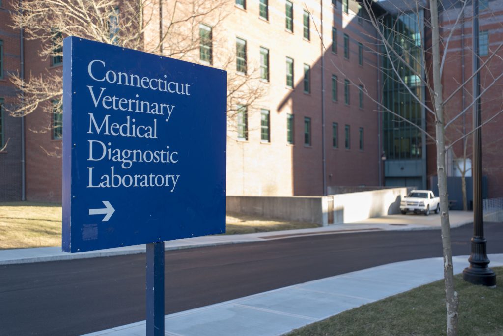 Connecticut Veterinary Medical Diagnostic Laboratory on Jan. 14, 2019. (Sean Flynn/UConn Photo)