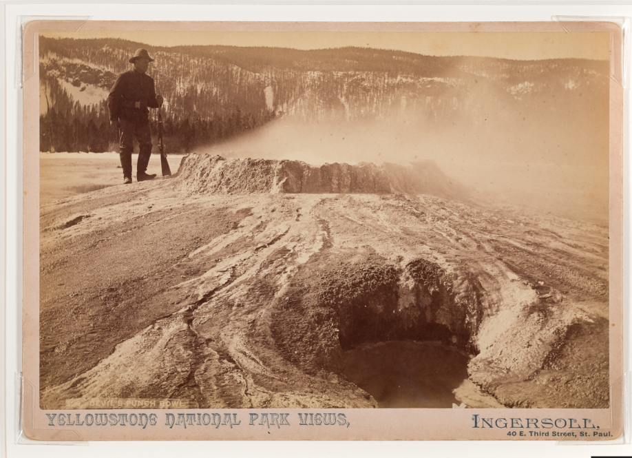 “Devil's Punch Bowl #129” (1885-1890), albumen print by Truman Ward Ingersoll. Gift of Samuel Charters and Ann Charters.