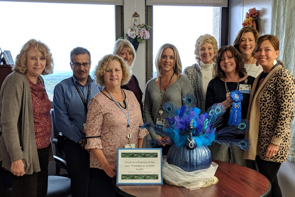 Group portait of members of the UConn John Dempsey Hospital Quality Department