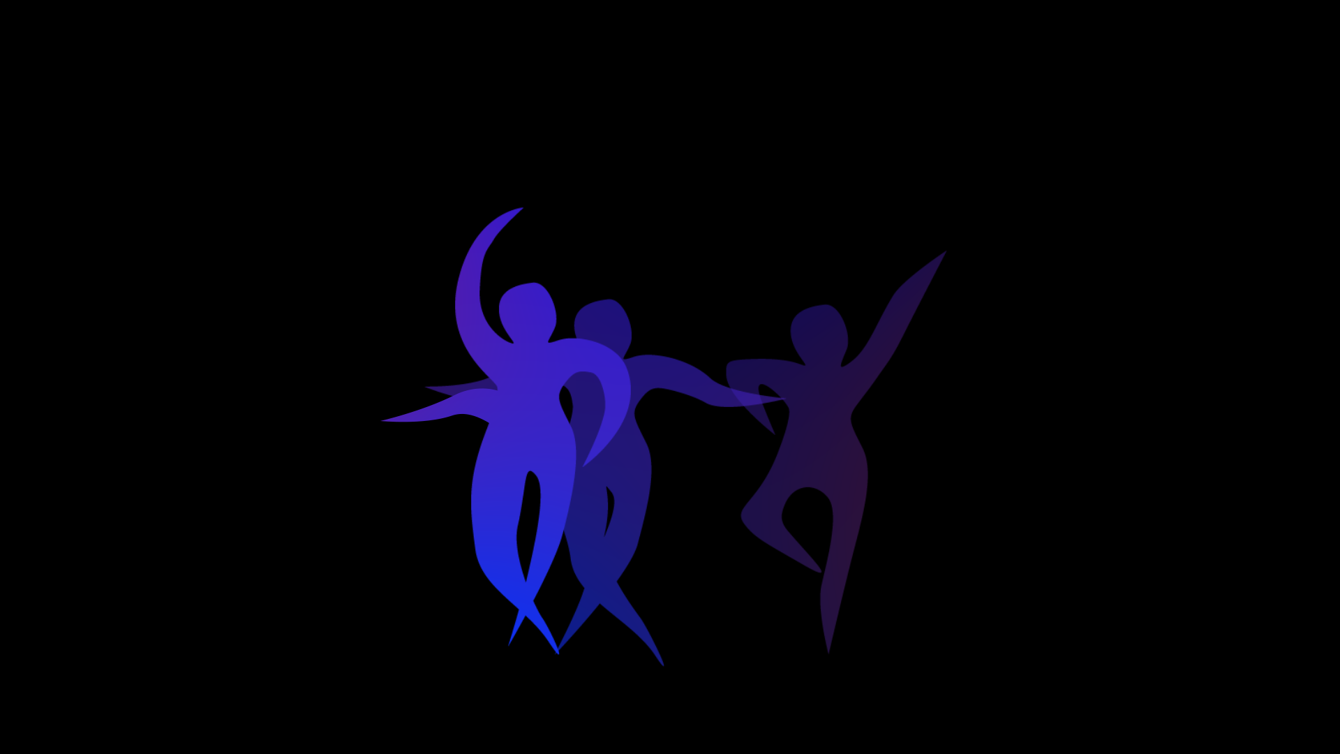 Silhouettes of people dancing on an abstract background Stock Photo - Alamy