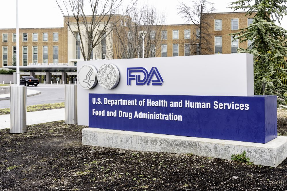 The sign in front of FDA headquarters in the Washington, D.C. area.