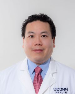 Dr. Andrew Chen portrait, white coat