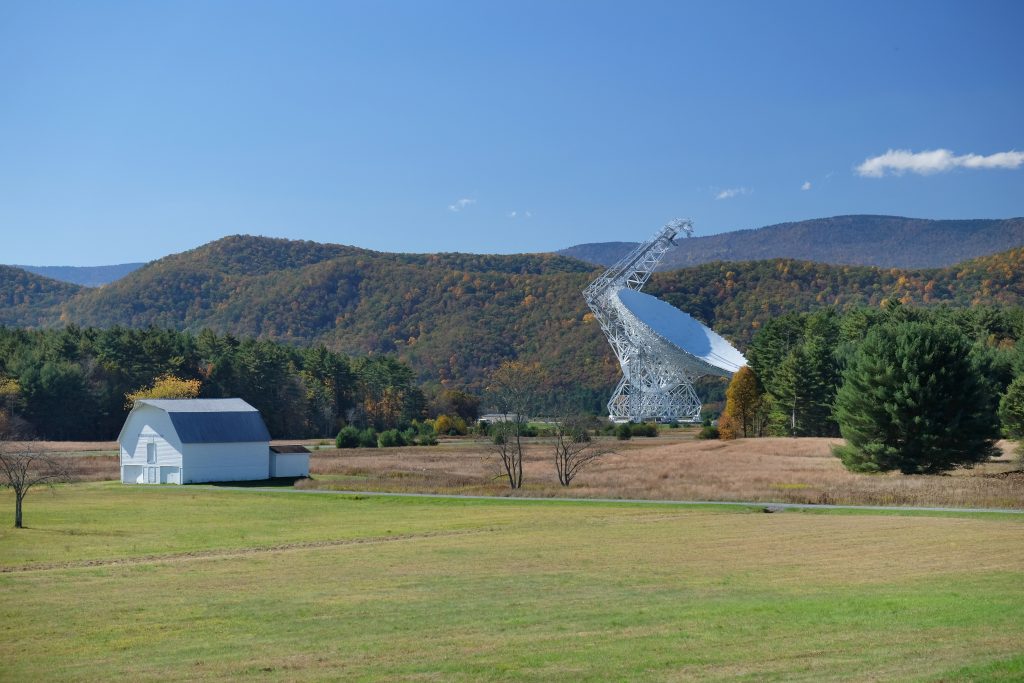 The Green Bank Telescope in West Virginia.