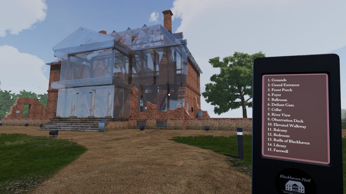 A Virginia mansion burned by the British during the Revolutionary War provides the setting of Professor James Coltrain's "Blackhaven."