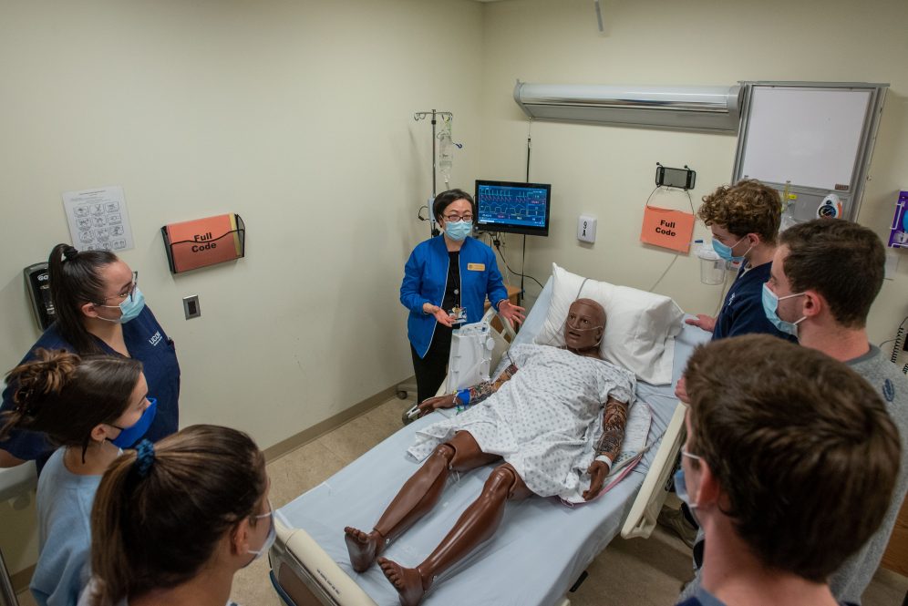 The School of Nursing’s Clinical Simulation Learning Center offers students invaluable hands-on learning experiences - including challenging 'safe room' exercises.