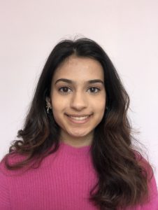 UConn undergraduate Serena Beri, who has invented a "soft robot" that was recently granted a patent.