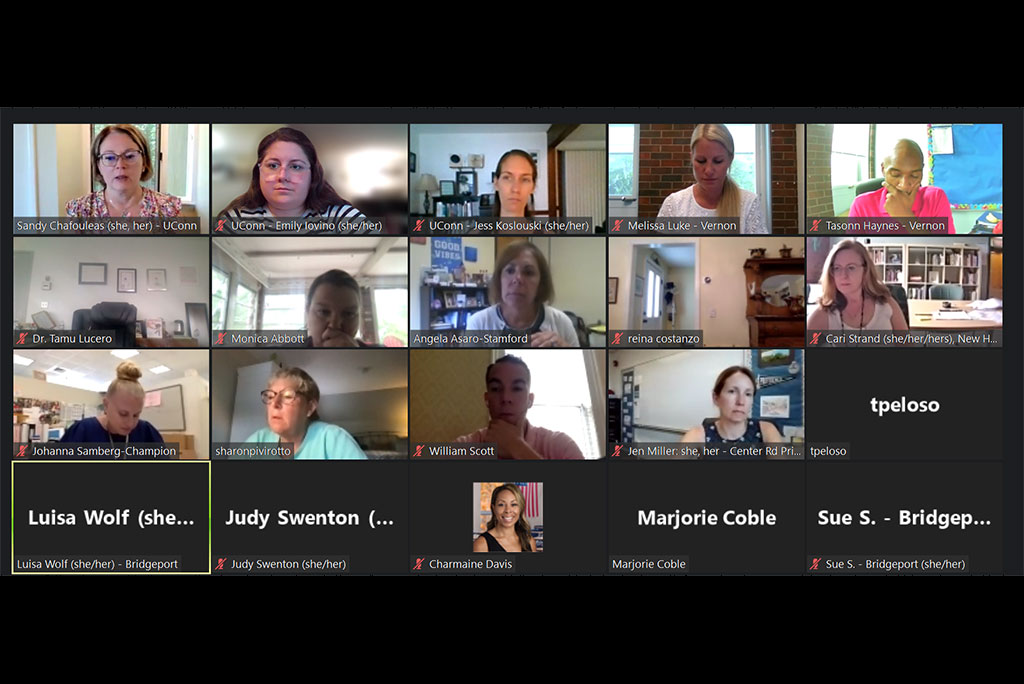 Screenshot from the SEB Leader Academy’s August 2021 session.