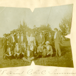 Members of the Class of 1898, together in the summer before their senior year began The original chemistry building at what was then Storrs Agricultural College, in 1898 (Department of Archives & Special Collections/UConn Library).