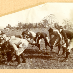 Before they were Huskies: the first football team at Storrs, in the late 1890s, when the team was nicknamed the Aggies (Department of Archives & Special Collections/UConn Library).