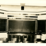 A physics classroom in an undated photo (Department of Archives & Special Collections/UConn Library).