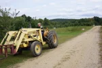 A farmer drives a tractor in Windham County. Grown Connected is is a new marketing and educational campaign to help showcase the robust agricultural industry in Connecticut’s “quiet corner."