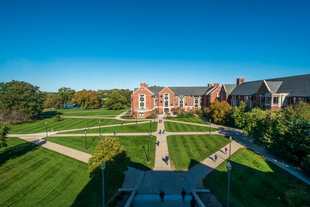 View of South Campus from Rome Commons. Oct. 19, 2021.