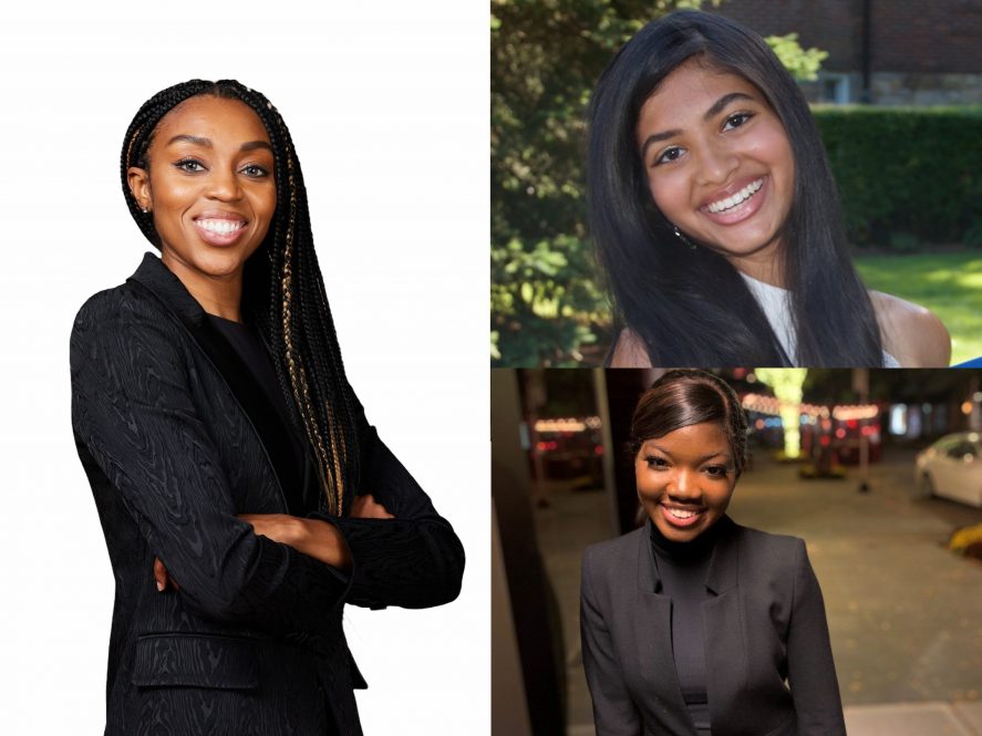 Renee Montgomery '09 is working with the Werth Foundation to make sure students like Rashana Weerasinghe (top) and Astou Diallo have the tools they need to succeed as students (contributed photos).